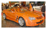Orange Mercedes Benz