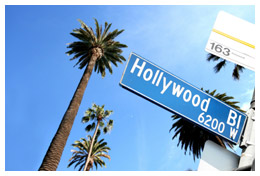 Hollywood street sign