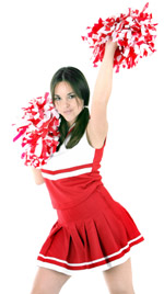 A young cheerleader